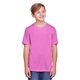 aerial view a charity pink core 365 youth fusion chromasoft performance t - shirt, image 1 of 6