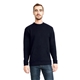 aerial view a midnight navy next level unisex crew with pocket - 9001, image 1 of 5