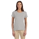 aerial view a grey heather devon jones ladies perfect fit(tm) shell t - shirt, image 1 of 4