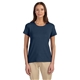 aerial view a navy devon jones ladies perfect fit(tm) shell t - shirt, image 1 of 4
