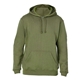 aerial view a military green j america adult premium fleece pullover hood, image 1 of 3