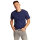 a navy hanes 6.1 oz beefy - t(r) with pocket - 5190