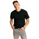 a black hanes 6.1 oz beefy - t(r) with pocket - 5190