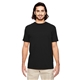 aerial view a black econscious 5.5 oz, 100 organic cotton classic short - sleeve t - shirt, image 1 of 2