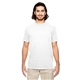 aerial view a white econscious 5.5 oz, 100 organic cotton classic short - sleeve t - shirt, image 1 of 2