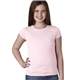 aerial view a light pink next level youth girls princess t - shirt - 3710, image 1 of 5