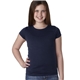 aerial view a midnight navy next level youth girls princess t - shirt - 3710, image 1 of 5