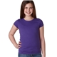 aerial view a purple rush next level youth girls princess t - shirt - 3710, image 1 of 5