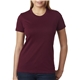 aerial view a maroon next level ladies boyfriend t - shirt - 3900, image 1 of 5