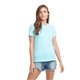 a light blue next level ladies boyfriend t - shirt - 3900