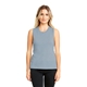 aerial view a stonewash denim next level ladies festival muscle tank - 5013, image 1 of 5