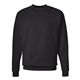 aerial view a black hanes - unisex ecosmart(r) crewneck sweatshirt, image 1 of 3