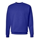 aerial view a deep royal hanes - unisex ecosmart(r) crewneck sweatshirt, image 1 of 3
