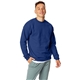 a deep royal hanes 7.8 oz ecosmart(r) 50/50 fleece crew