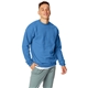 a denim blue hanes 7.8 oz ecosmart(r) 50/50 fleece crew
