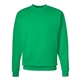 aerial view a kelly green hanes - unisex ecosmart(r) crewneck sweatshirt, image 1 of 3