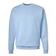 aerial view a light blue hanes - unisex ecosmart(r) crewneck sweatshirt, image 1 of 3