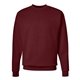 aerial view a maroon hanes - unisex ecosmart(r) crewneck sweatshirt, image 1 of 3