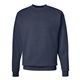 aerial view a navy hanes - unisex ecosmart(r) crewneck sweatshirt, image 1 of 3