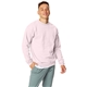 a pale pink hanes 7.8 oz ecosmart(r) 50/50 fleece crew