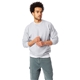 a light steel hanes 7.8 oz ecosmart(r) 50/50 fleece crew