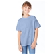 a light blue hanes 5.2 oz comfortsoft(r) cotton t - shirt - 5480