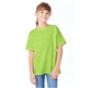 a lime hanes 5.2 oz comfortsoft(r) cotton t - shirt - 5480