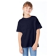 a athletic navy hanes 5.2 oz comfortsoft(r) cotton t - shirt - 5480