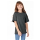 a charcoal heather hanes 5.2 oz comfortsoft(r) cotton t - shirt - 5480