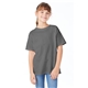 a smoke gray hanes 5.2 oz comfortsoft(r) cotton t - shirt - 5480