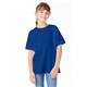 a deep royal hanes 5.2 oz comfortsoft(r) cotton t - shirt - 5480