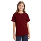 a athltc cardinal hanes 5.2 oz comfortsoft(r) cotton t - shirt - 5480