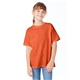a texas orange hanes 5.2 oz comfortsoft(r) cotton t - shirt - 5480