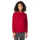 a deep red hanes 6.1 oz tagless(r) long - sleeve t - shirt - 5546