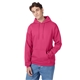 aerial view a wow pink hanes 7.8 oz ecosmart(r) 50/50 pullover hood - p170, image 1 of 4