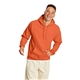 aerial view a texas orange hanes 7.8 oz ecosmart(r) 50/50 pullover hood - p170, image 1 of 3