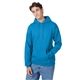 aerial view a teal hanes 7.8 oz ecosmart(r) 50/50 pullover hood - p170, image 1 of 4
