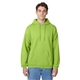 aerial view a lime hanes 7.8 oz ecosmart(r) 50/50 pullover hood - p170, image 1 of 4