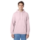 aerial view a pale pink hanes 7.8 oz ecosmart(r) 50/50 pullover hood - p170, image 1 of 3