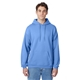 aerial view a carolina blue hanes 7.8 oz ecosmart(r) 50/50 pullover hood - p170, image 1 of 4
