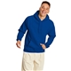 aerial view a deep royal hanes 7.8 oz ecosmart(r) 50/50 pullover hood - p170, image 1 of 3