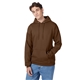 aerial view a army brown hanes 7.8 oz ecosmart(r) 50/50 pullover hood - p170, image 1 of 3