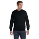 aerial view a black gildan(r) dryblend(r) adult 9 oz, 50/50fleece crew, image 1 of 6