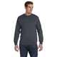 aerial view a charcoal gildan(r) dryblend(r) adult 9 oz, 50/50fleece crew, image 1 of 6