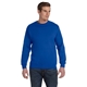 aerial view a royal gildan(r) dryblend(r) adult 9 oz, 50/50fleece crew, image 1 of 6