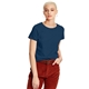 aerial view a navy hanes 6.1 oz tagless(r) t - shirt - 5680, image 1 of 3