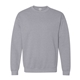 aerial view a sport grey gildan(r) heavy blend(tm) adult 8 oz, 50/50 fleece crew - g18000, image 1 of 3