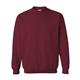 aerial view a garnet gildan(r) heavy blend(tm) adult 8 oz, 50/50 fleece crew - g18000, image 1 of 3