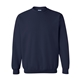 aerial view a navy gildan(r) heavy blend(tm) adult 8 oz, 50/50 fleece crew - g18000, image 1 of 3