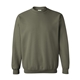 aerial view a military green gildan(r) heavy blend(tm) adult 8 oz, 50/50 fleece crew - g18000, image 1 of 3